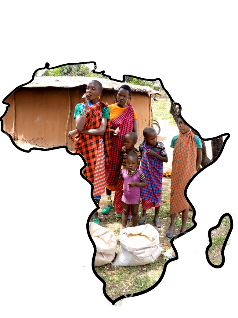 Maasai Woman with Plants